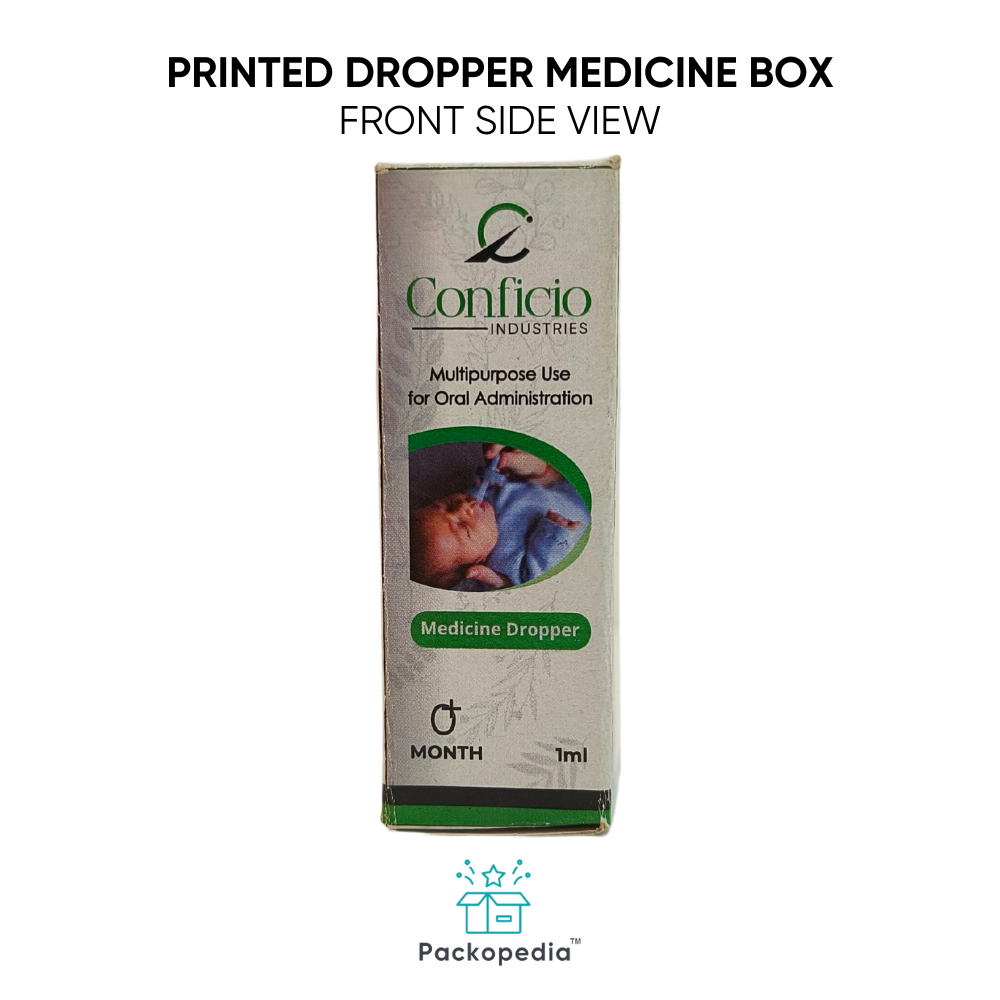 Printed Dropper Medicine Box - Pharma
