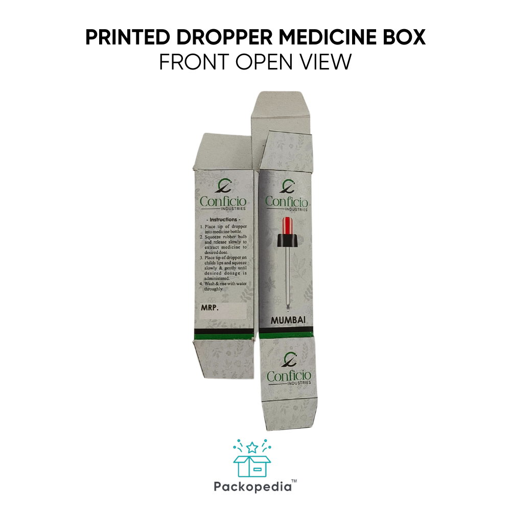 Printed Dropper Medicine Box - Pharma