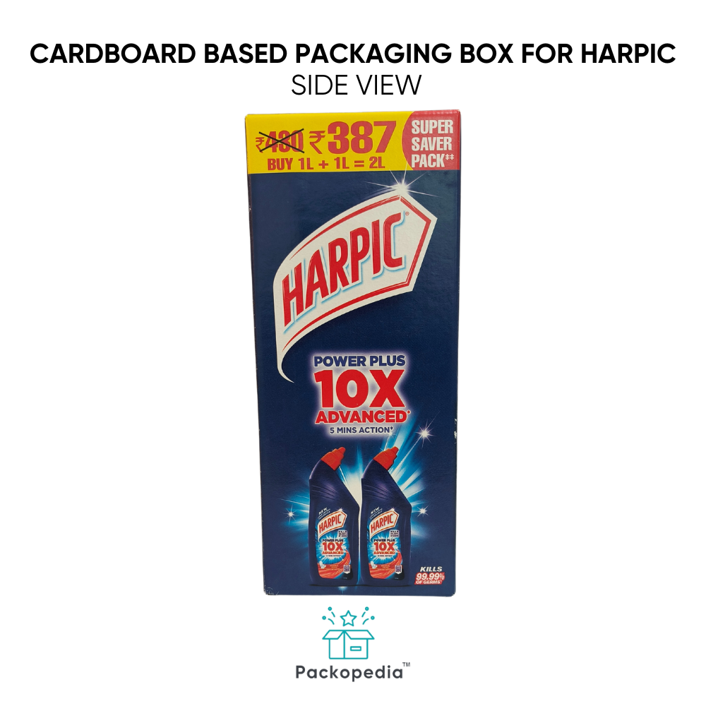 Cardboard Based Box For Harpic With Multi-color Printing, 100% Sustainable And Eco-friendly - Color: Multicolour