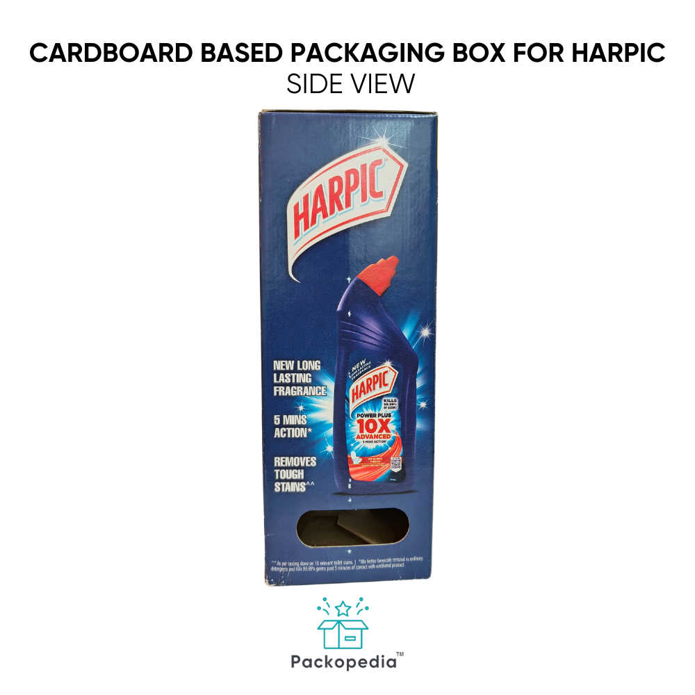 Cardboard Based Box For Harpic With Multi-color Printing, 100% Sustainable And Eco-friendly - Color: Multicolour