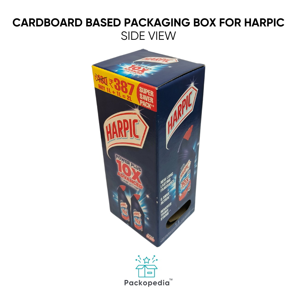 Cardboard Based Box For Harpic With Multi-color Printing, 100% Sustainable And Eco-friendly - Color: Multicolour