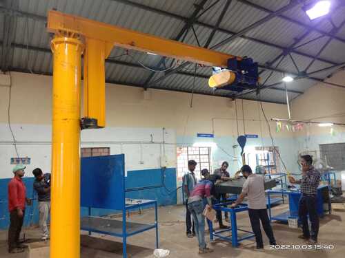 Pillar Mounted Jib Crane - Cast Iron Design | Heavy-Duty Performance and Versatile Lifting Capacity