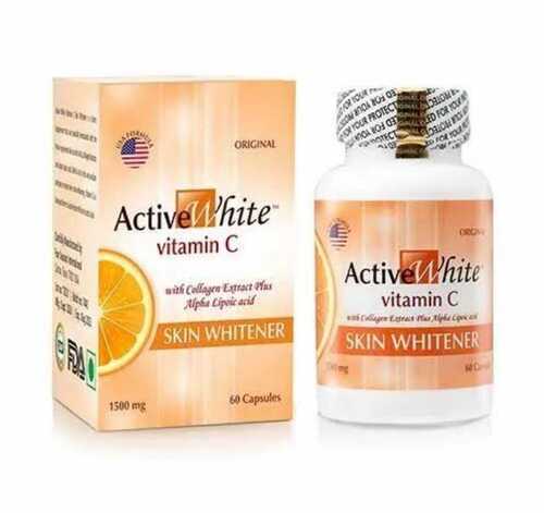 Active white vitamin c glutathione capsule