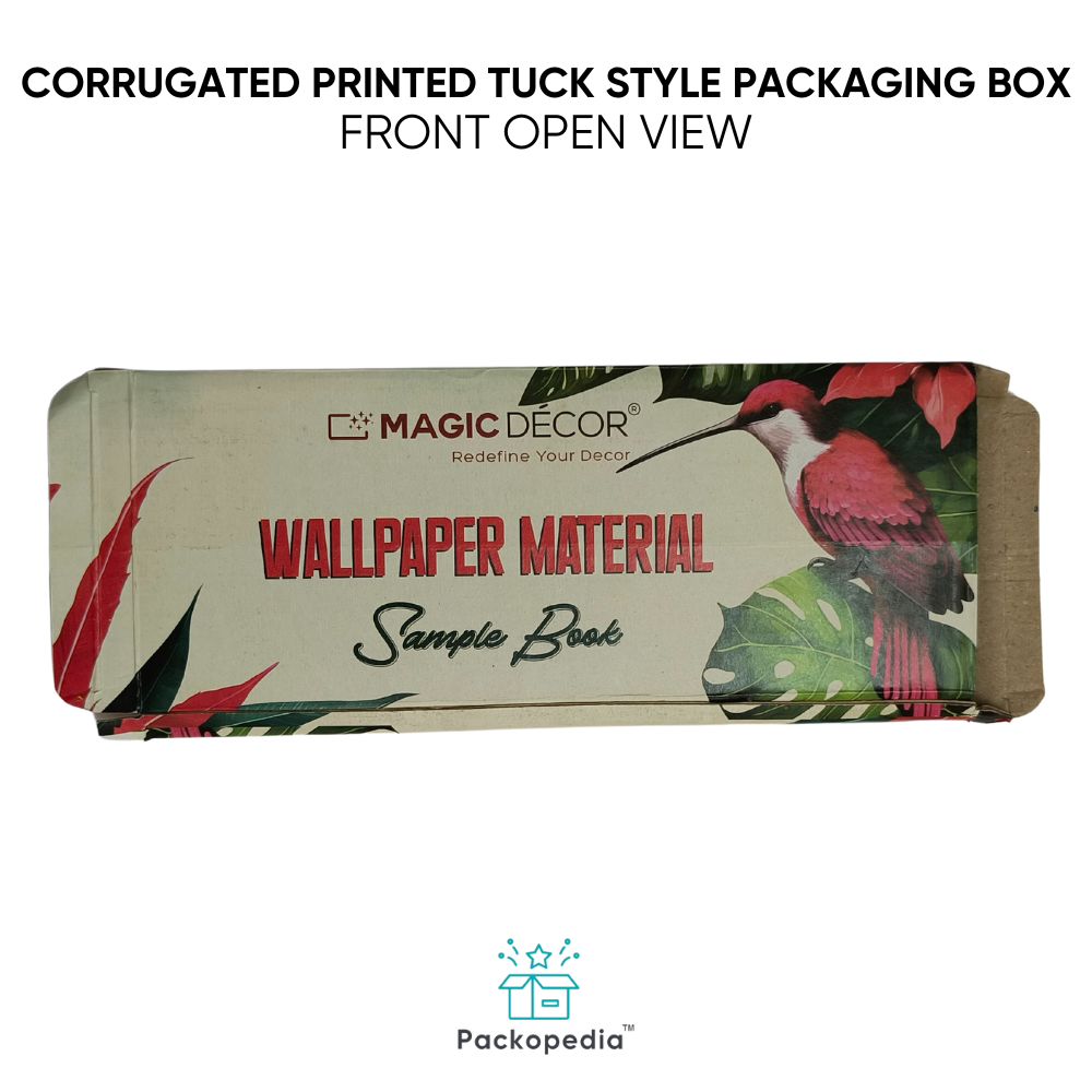 Sustainable & Customized 3 Ply E-Flute Printed Corrugated Printed Tuck Style Packaging Box