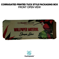 Sustainable & Customized 3 Ply E-Flute Printed Corrugated Printed Tuck Style Packaging Box