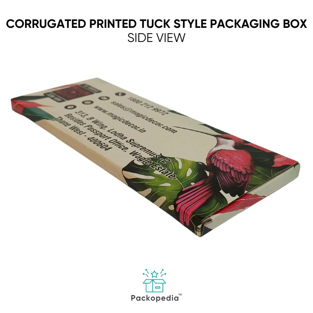 Sustainable & Customized 3 Ply E-Flute Printed Corrugated Printed Tuck Style Packaging Box
