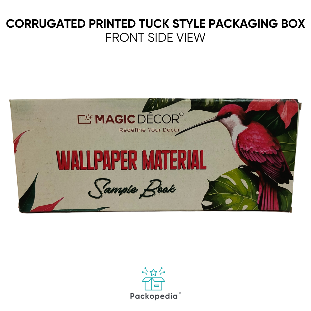 Sustainable & Customized 3 Ply E-Flute Printed Corrugated Printed Tuck Style Packaging Box