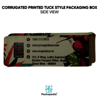 Sustainable & Customized 3 Ply E-Flute Printed Corrugated Printed Tuck Style Packaging Box
