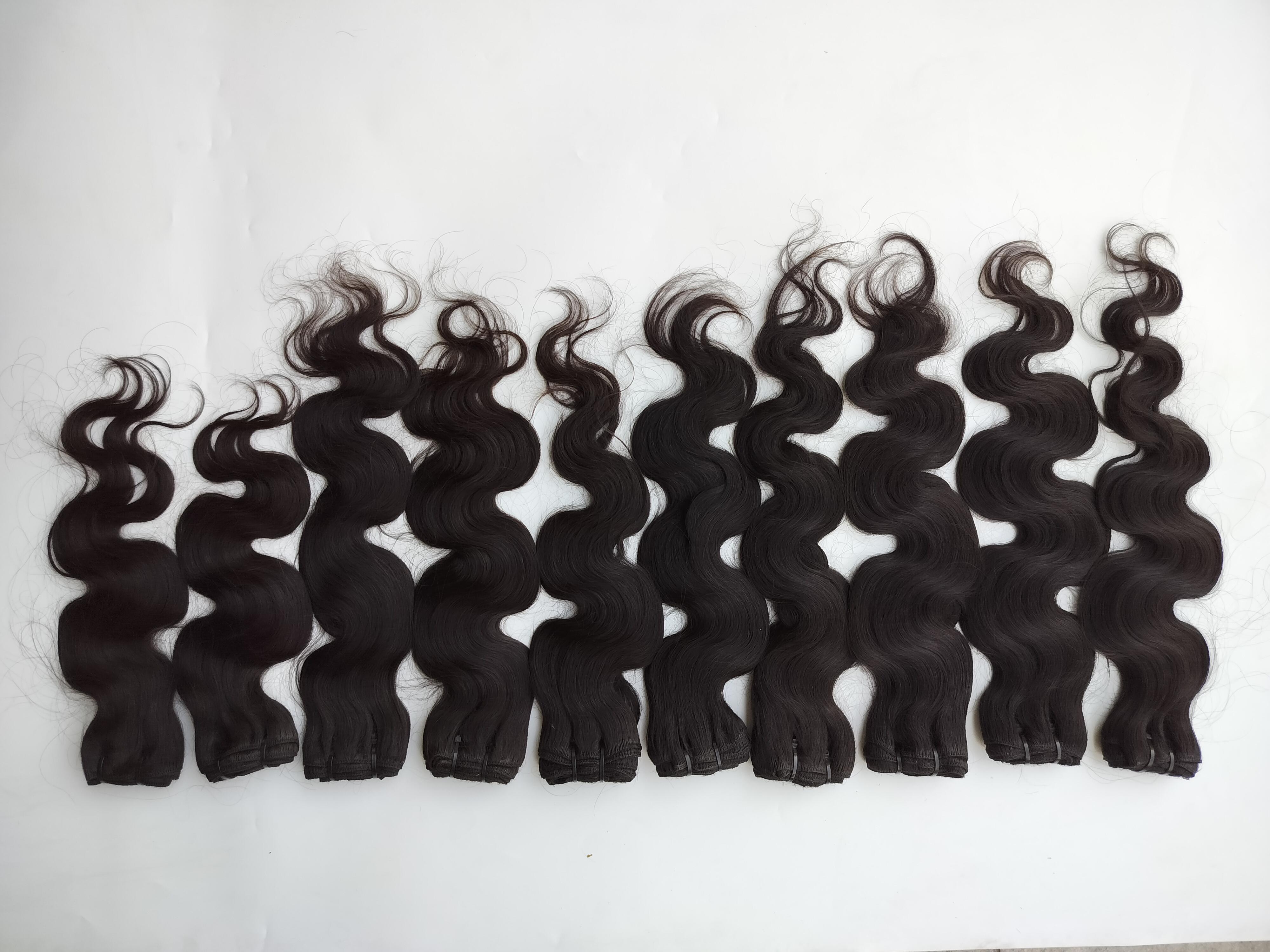 Remy Indian Body Wave Human Hair Weft Extensions