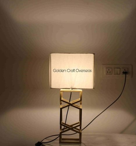 Table Lamp In Golden White - Color: Multi