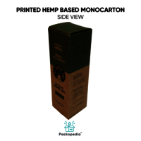 Sustainable, Customizable He mp-Based Printed Monocarton for Cosmetic Packaging