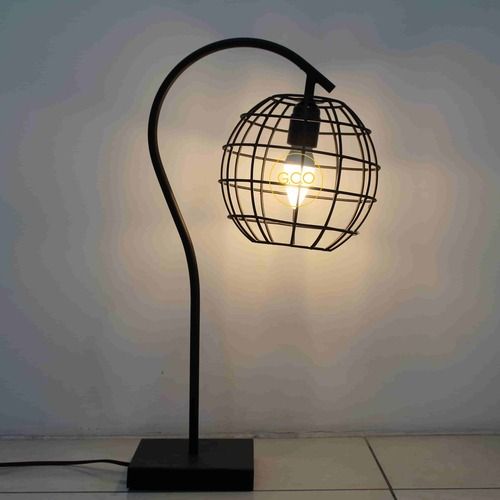 Black Table Lamp with Shade