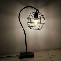 Black Table Lamp with Shade