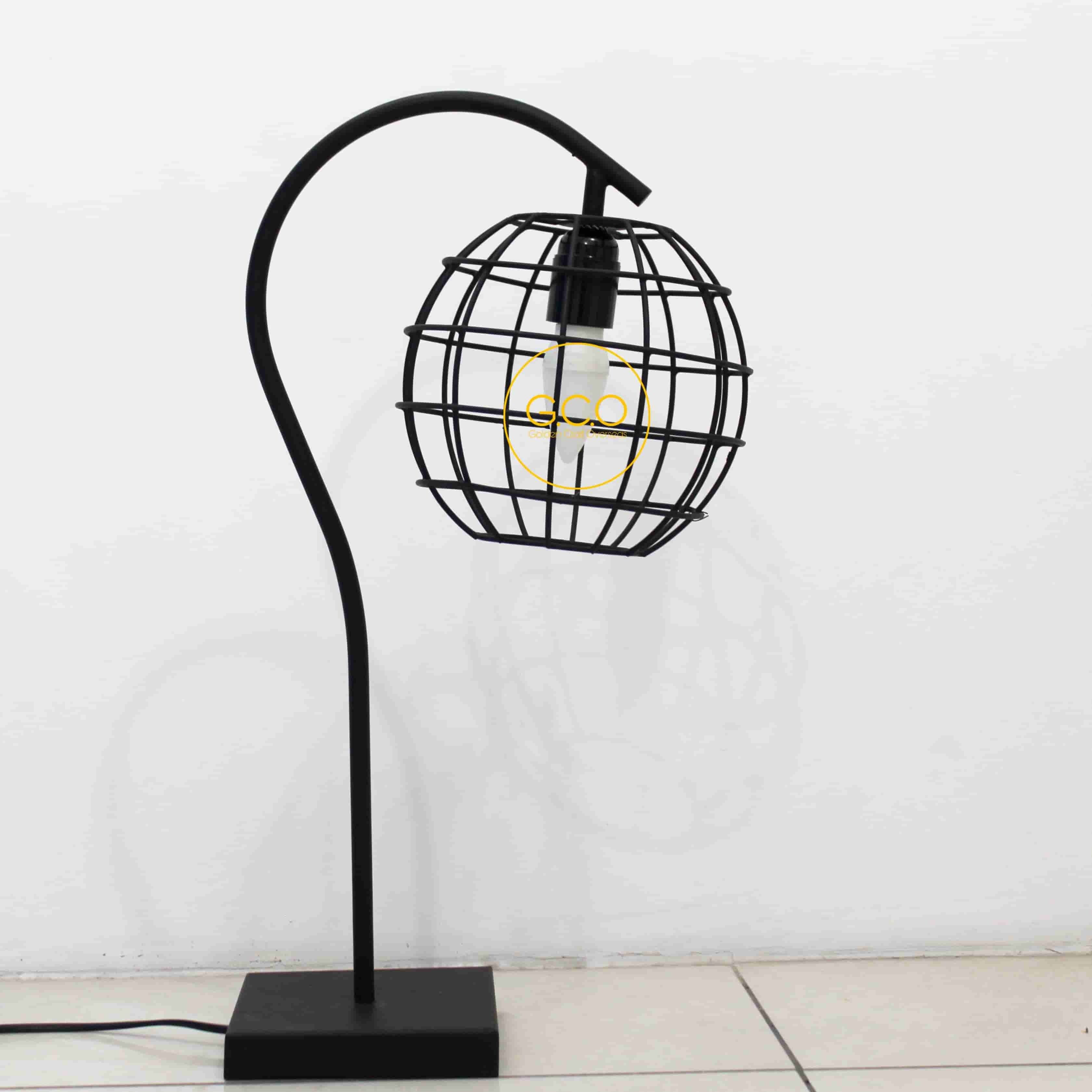 Black Table Lamp with Shade