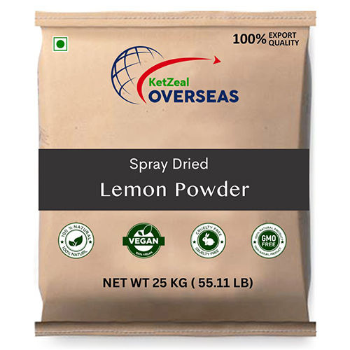 25Kg Spray Dried Lemon Powder - Color: Yellow