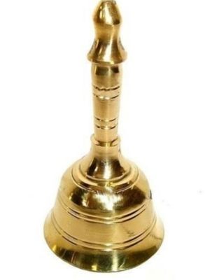 Brass Work Pooja Bell - Color: Golden