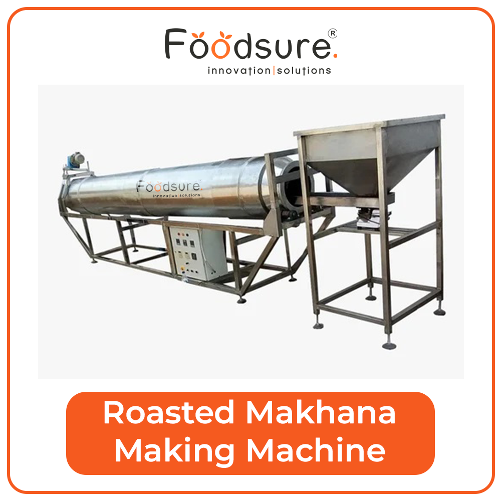 Makhana Machine - 100% Stainless Steel, Upto 100 Kg/hr, Plc Control, 20 Watt, 420 Volt | Fully Automatic, Eco-friendly, Complete Production Line