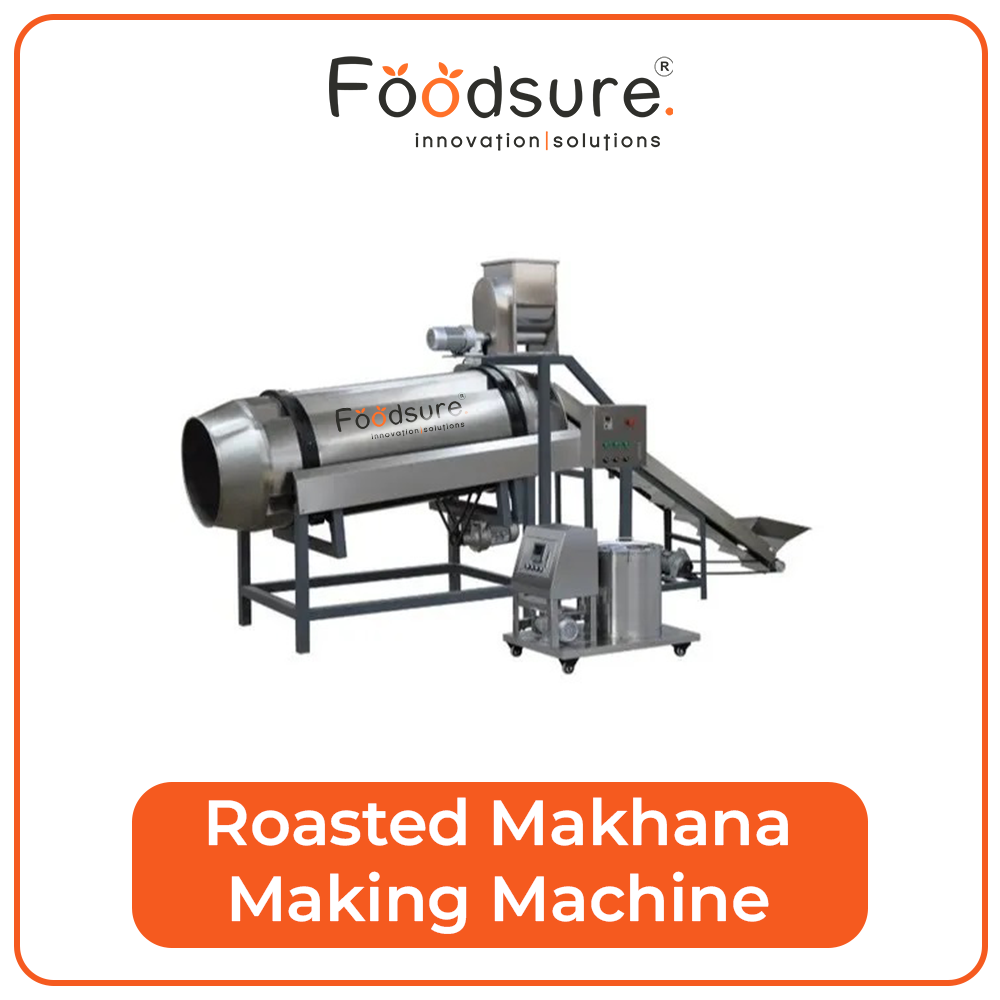 High-performance Makhana Roasting Machine - Capacity: Upto 100 Kg Kg/hr