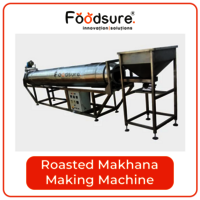 Industrial Roasted Makhana Machine - Stainless Steel, Capacity Up To 100 Kg/hr, Plc Control | Fully Automated, Eco-friendly, 20w Power Usage, 1 Year Warranty