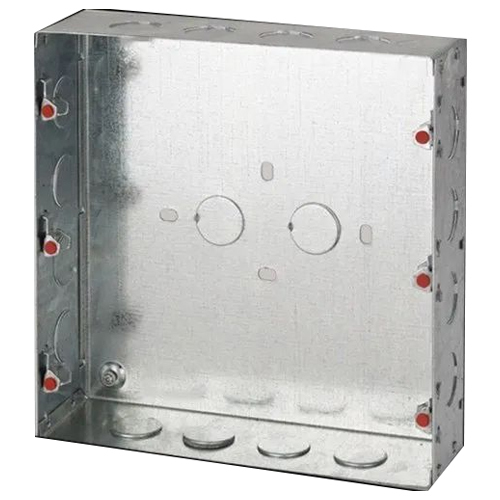 Square Concealed Metal Box - Color: Silver