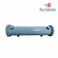 Industrial Refrigeration Condenser - Tube Heat Exchanger, 220 Volt, New, Blue Color