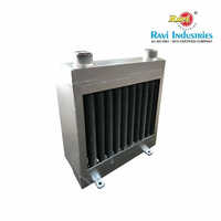 Air Oil Cooler - Stainless Steel | 220 Volt, 1 Year Warranty, Industrial Usage, Silver Finish