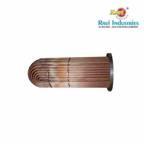 Finned Shell Tube Heat Exchanger - Color: Copper