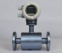 Electromagnetic Flow Meter - Stainless Steel, Digital Display, Metallic Grey | High Accuracy 0.5%, Low Maintenance, Non-intrusive Design