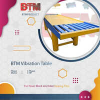 Btm Vibration Table - Application: Construction