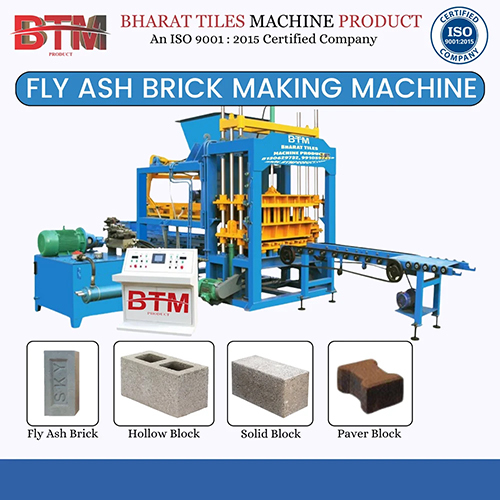 Concrete Brick Making Machine Fly Ash Brick - Color: Blue