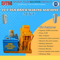 Semi Automatic Brick Making Machine - Industrial Use, Yellow Color | 1 Year Warranty, Non-computerized Performance