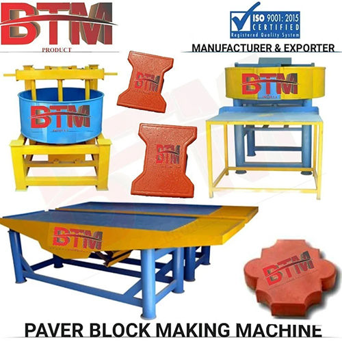 Cement Block Making Machinery - Color: Yellow And Blue