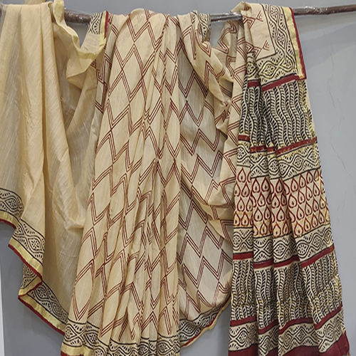 Daily Wear Kalamkari Silk Saree - Color: Multicolor Available