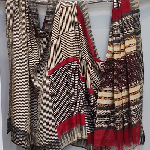 Designer Kalamkari Saree - Color: Multicolor Available
