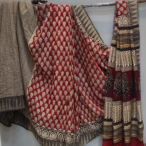 Casual Kalamkari Saree - Color: Multicolor Available