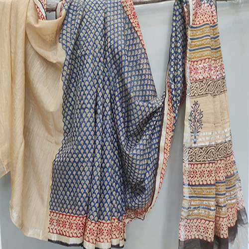 Ladies Casual Kalamkari Silk Saree - Color: Multicolor Available