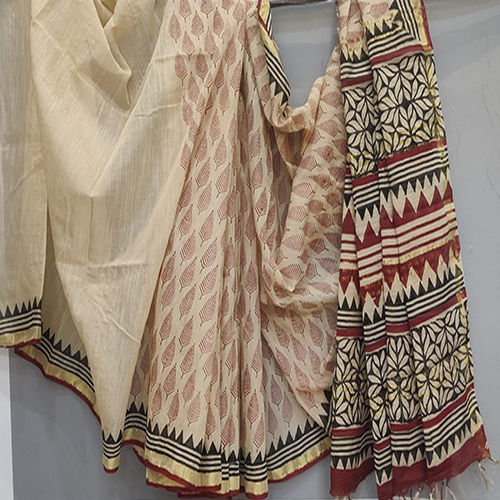 Ladies Daily Wear Kalamkari Silk Saree - Color: Multicolor Available