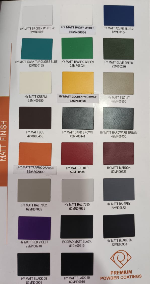 Premium Powder Coating Paints Shade Card - Cas No: 2541-62-9