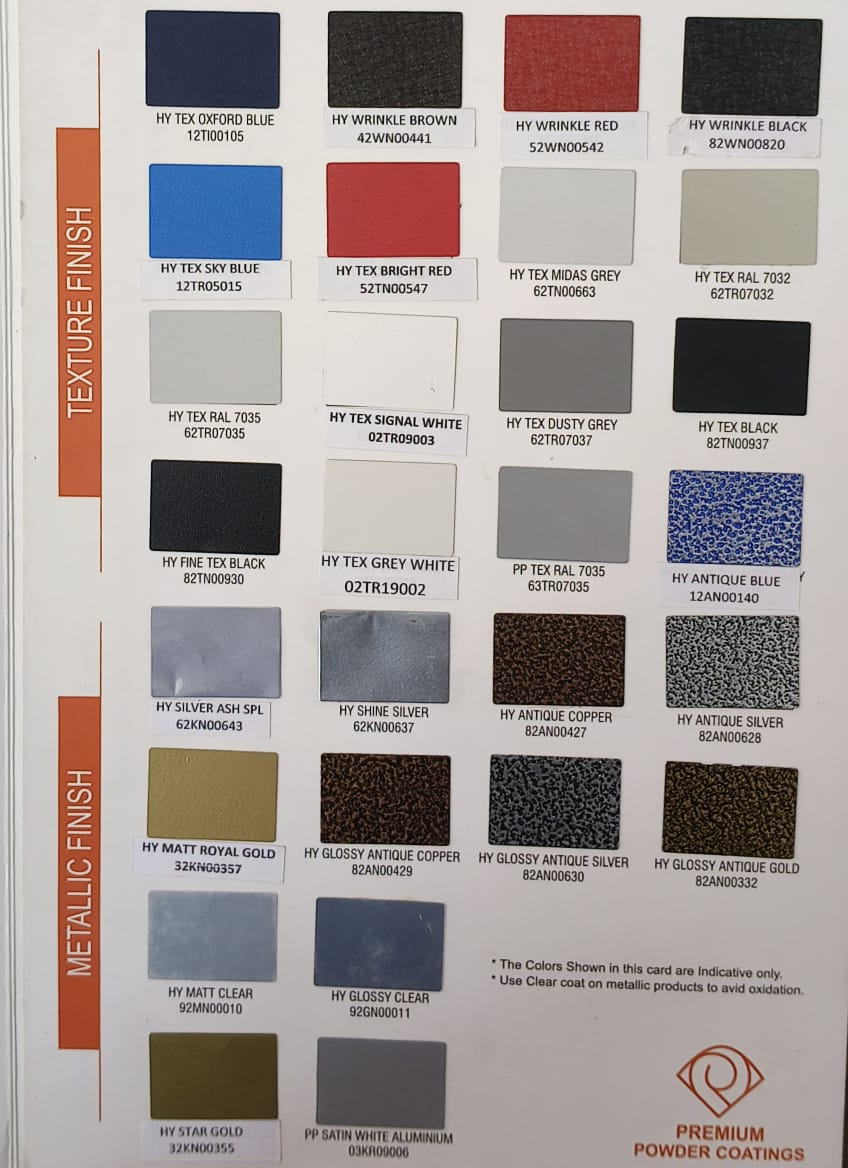 Premium Powder Coating Paints Shade Card - Cas No: 2541-62-9