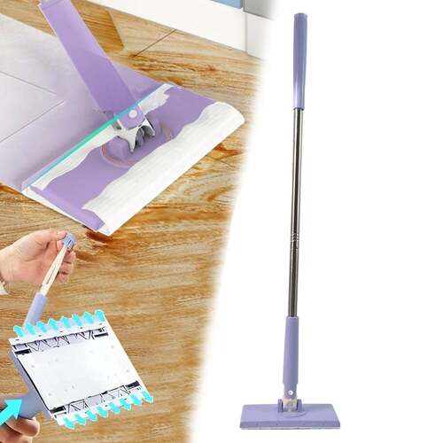 Automatic Cloth Changing Mini Mop with Push Pull Cloth Changing Handles