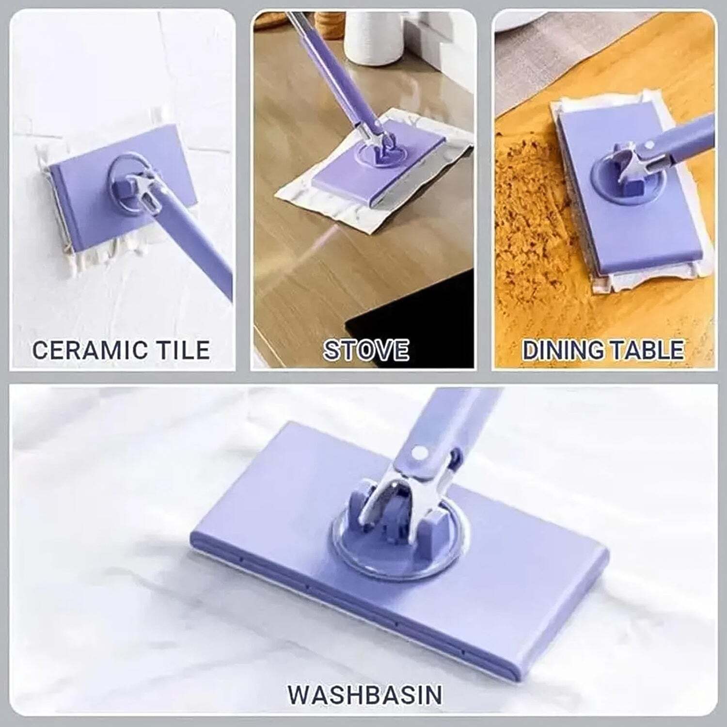 Automatic Cloth Changing Mini Mop With Push Pull Cloth Changing Handles