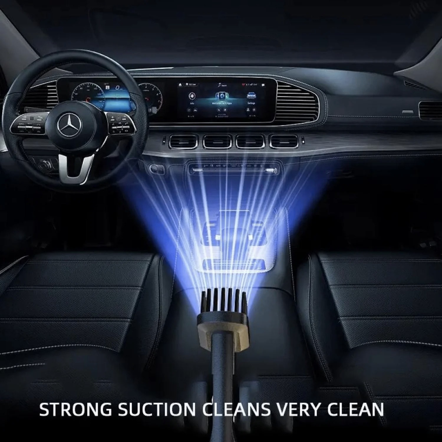 Vacuum Cleaner For Car - Abs Material, 17x16x7 Cm, Multicolor | Cordless, Handheld, 2-in-1 Dust Buster For Car And Home Cleaning, No Dead Corners