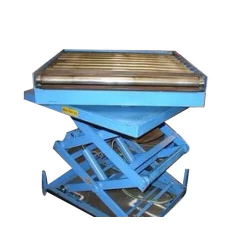 Industrial Roller Conveyor - Mild Steel, 1 Year Warranty | Blue Finish for Durable Industrial Usage