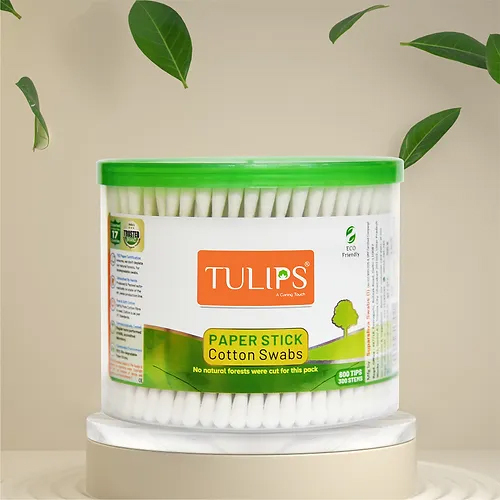300 Sticks Eco Friendly Cotton Buds Swabs Jar