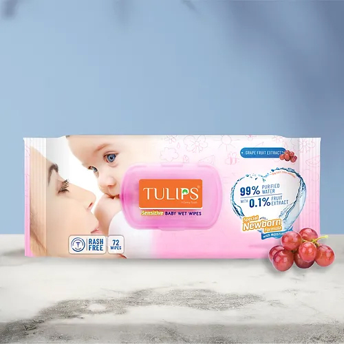 72 Wipes Sensitive Baby Wet Wipes