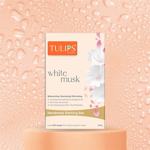 125gm White Musk Handmade Bathing Bar Soap