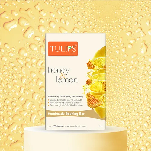 125gm Honey And Lemon Handmade Bathing Bar Soap