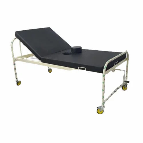 Hospital Commode Bed - Color: Black