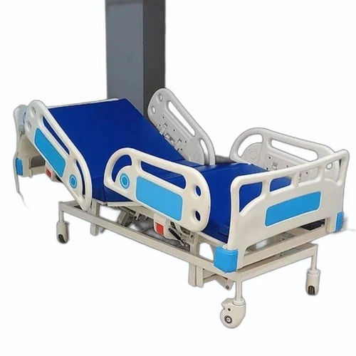 5 Function Electrical Icu Bed - Color: White & Blue