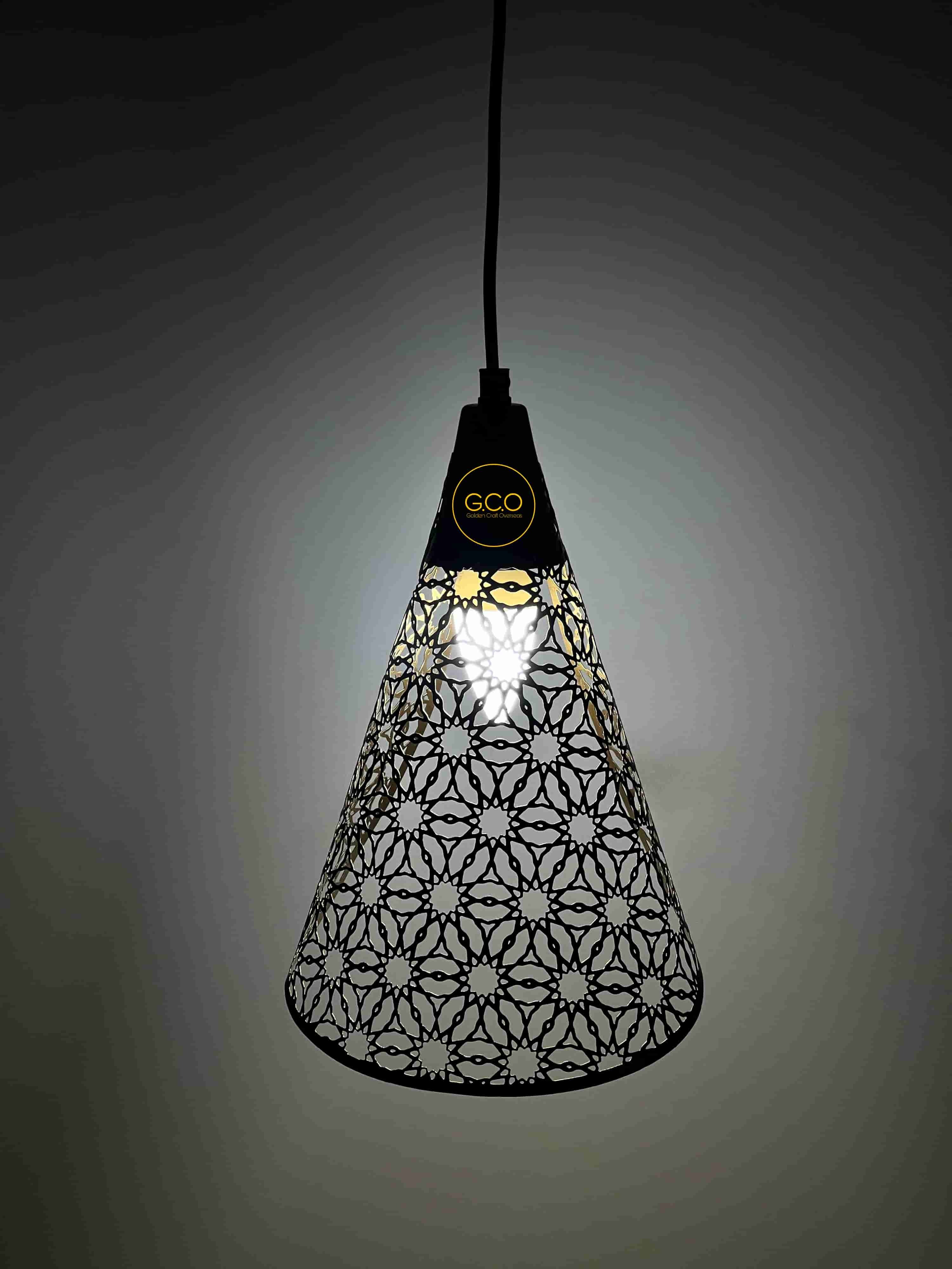 Light Sphere - Metal, 4x8 Inches, Multi-color | Incandescent, Electric Power, Modern Style, Cylindrical Shape
